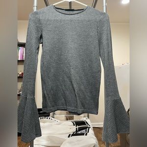 Small Zara long flare-sleeve top